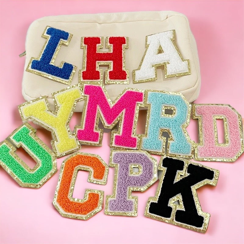 3.12" Orange Chenille Letters